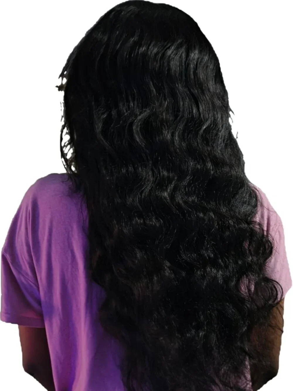Women's 28 Inch Human Hair Body Wave Glue less 5x5 Closure Wig Pre Plucked 180%
